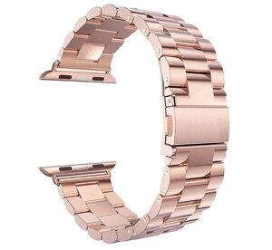 Металевий ремінець Primo Steel для годин Apple Watch 38mm / 40mm Rose Gold