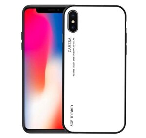 Чохол бампер Primolux Gradient Glass для Apple iPhone X / Xs - White