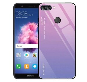 Чохол бампер Primolux Gradient Glass для Huawei P Smart 2018 - Pink