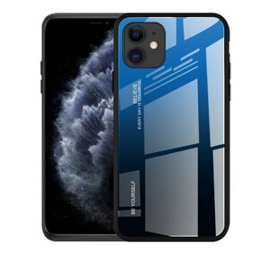 Чохол бампер Primolux Gradient Glass для Apple iPhone 11 - Blue