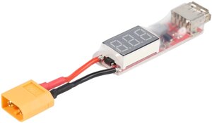 Адаптер-преобразователь для аккумуляторов 2S–6S LiPo XT60 to USB 5V / 2A