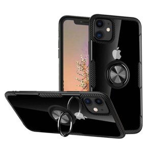 Чохол Primolux Ring Magnetic Stand для Apple iPhone 11 - Black в Запорізькій області от компании Интернет-магазин "FotoUSB"