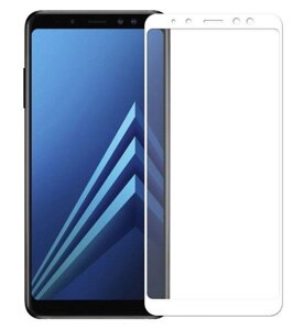 Full Cover захисне скло для Samsung Galaxy A8 2018 (A530) - White в Запорізькій області от компании Интернет-магазин "FotoUSB"