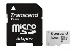 Карта пам'яті 32 Gb microSD Transcend UHS-I 300S (TS32GUSD300S-A)