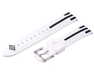 Силіконовий ремінець Primo Dart для годинника Asus ZenWatch 2 (WI501Q) WhiteBlack в Запорізькій області от компании Интернет-магазин "FotoUSB"