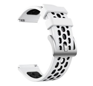 Силиконовый ремешок Primo Perfor Classiс для смарт часов Huawei Watch GT 2e - White/Black