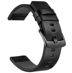 Шкіряний ремінець Primo Classic для годин Garmin Vivoactive 4 - Black