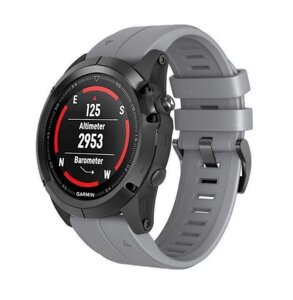 Силіконовий ремінець Primo для годинника Garmin Fenix 5 / 5 Plus / Fenix 6/6 Pro - Grey