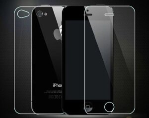 Захисне скло (переднє + заднє) для Apple iPhone 4 / 4S