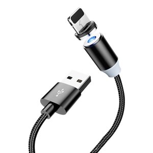 Магнітний кабель Kaku KSC-306 USB - Lightning 1m - Black