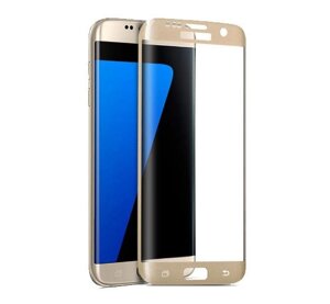 3D захисне скло для Samsung Galaxy S6 Edge (G925F / G9250) - Gold