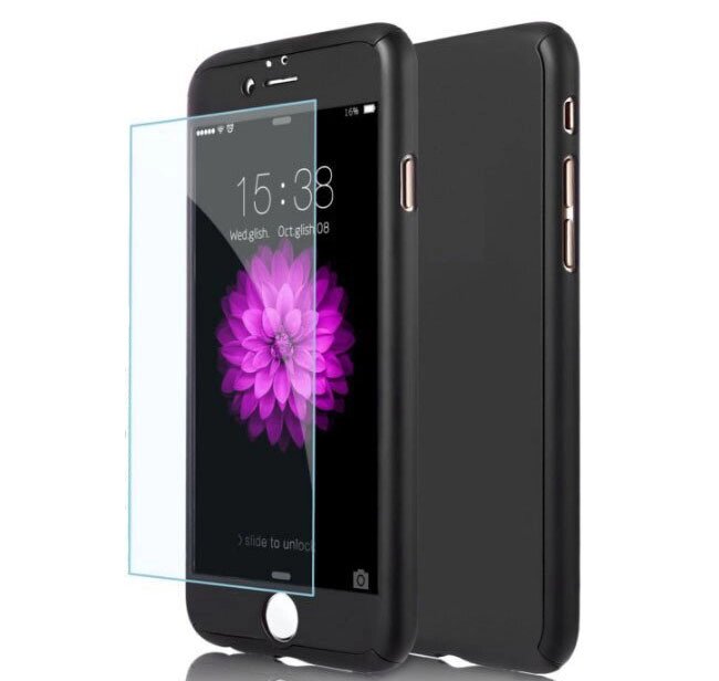 Чехол + стекло Primolux Luxury 360 для Apple Iphone 7 Plus Black - доставка