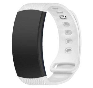 Силіконовий ремінець Primo для фітнес браслета Samsung Gear Fit 2 / Fit 2 Pro (SMR360 / R365) White L