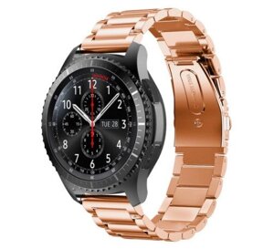 Металевий ремінець Primo для годин Samsung Gear S3 Classic SMR770 / Frontier RM760 Rose Gold