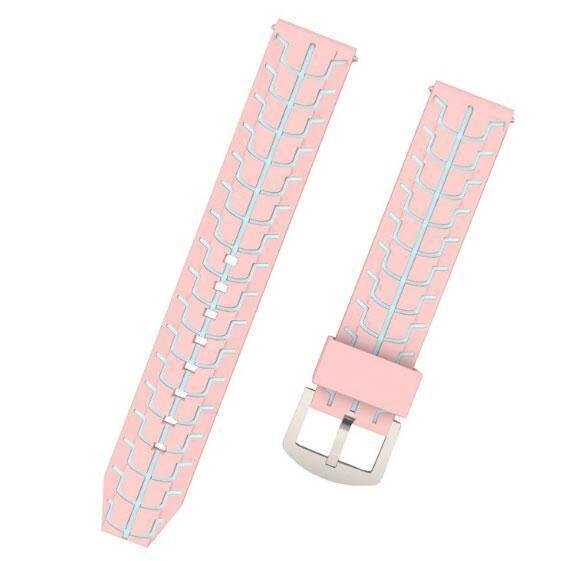 Силіконовий ремінець Primo Splint для годинника Asus Zen. Watch 2 (WI501Q) Pink. Grey - особливості