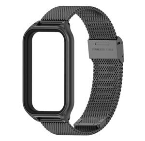 Ремінець металевий Mijobs Milan для фітнес браслета Xiaomi Mi Smart Band 8 Active - Black