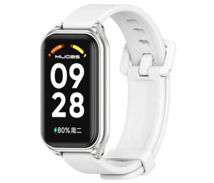 Силіконовий ремінець Primo Mijobs Classic для фітнес браслета Xiaomi Redmi Smart Band 2 - White