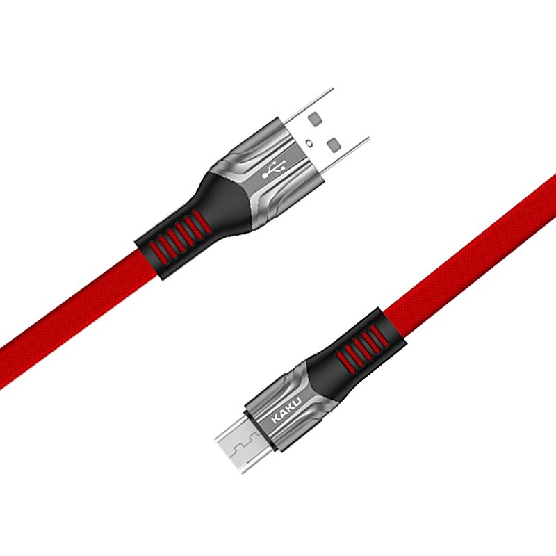 Плоский кабель Kaku KSC-278 USB - Micro USB 1.2m - Red від компанії Інтернет-магазин "FotoUSB" - фото 1