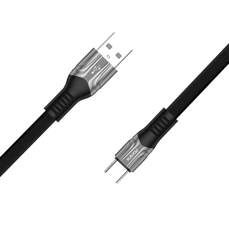 Плоский кабель Kaku KSC-278 USB - Type-C 1.2m - Black від компанії Інтернет-магазин "FotoUSB" - фото 1