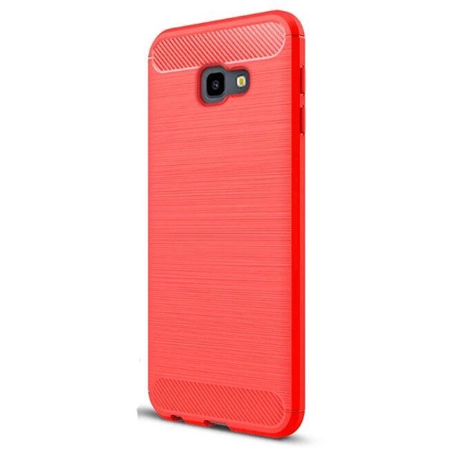 Протиударний бампер Primolux Carbon Fiber Series для Samsung J4 Plus 2018 (SM-J415) Red від компанії Інтернет-магазин "FotoUSB" - фото 1