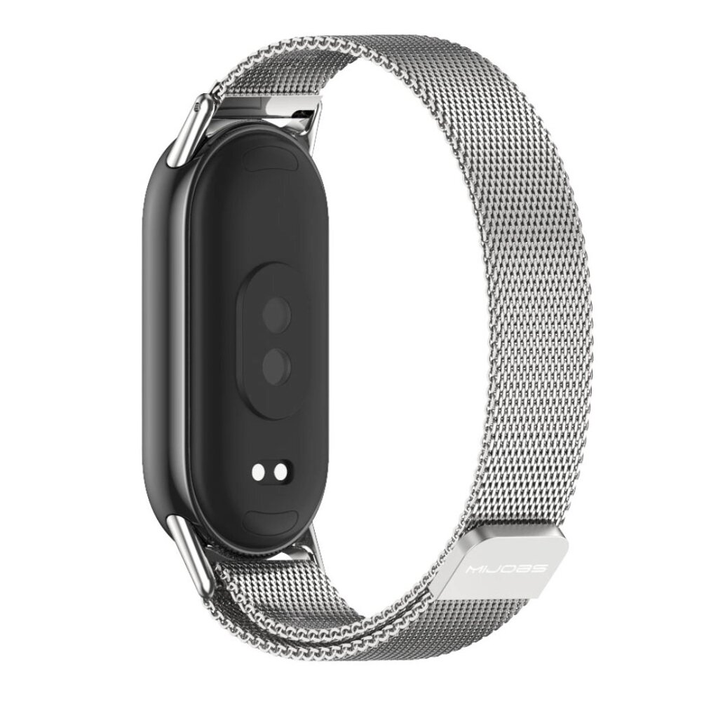 Ремінець металевий Mijobs міланське плетіння для фітнес браслета Xiaomi Smart Band 9 - Silver від компанії Інтернет-магазин "FotoUSB" - фото 1