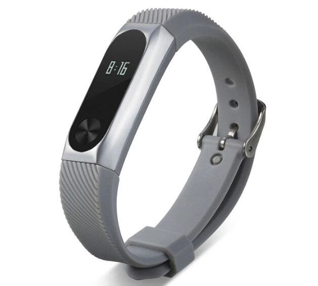 Ремінець Primo для фітнес-браслета Xiaomi Mi Band 2 Silver Grey від компанії Інтернет-магазин "FotoUSB" - фото 1