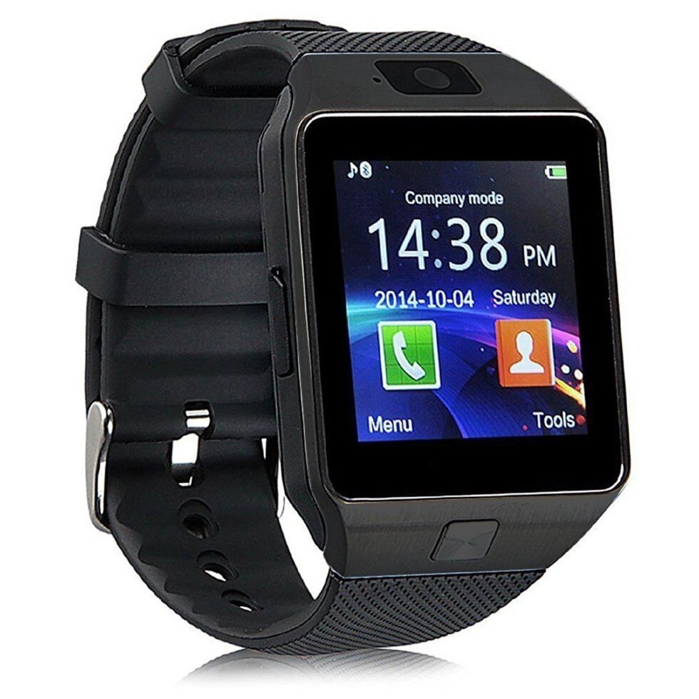 Розумні годинник Bluetooth Smart Watch DZ09 - Black від компанії Інтернет-магазин "FotoUSB" - фото 1