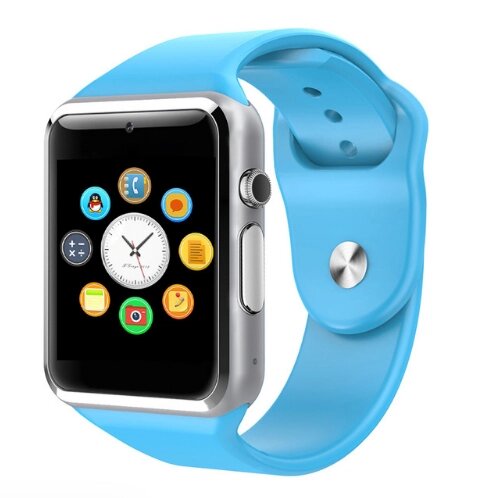 Розумні годинник Smart Watch A1 - Blue від компанії Інтернет-магазин "FotoUSB" - фото 1