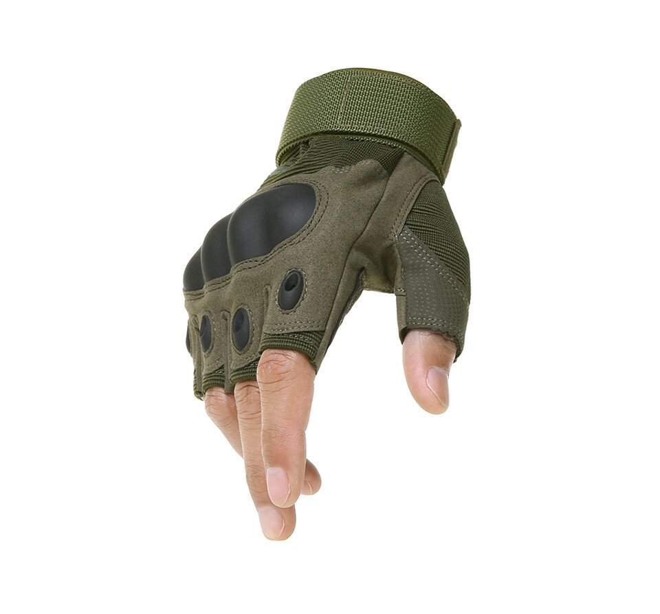 Рукавички тактичні Primo Tactical безпалі, розмір L - Army Green від компанії Інтернет-магазин "FotoUSB" - фото 1