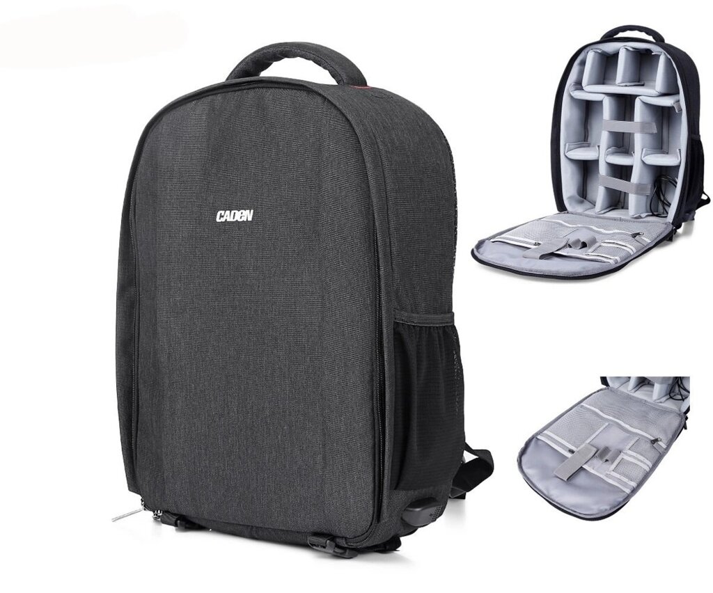 Рюкзак для фототехніки Caden D10 - Black від компанії Інтернет-магазин "FotoUSB" - фото 1