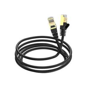 Мережевий інтернет кабель для роутера Kakusiga KSC-744 CAT6 High-Speed 1Gbts LAN RJ45 3м - Black