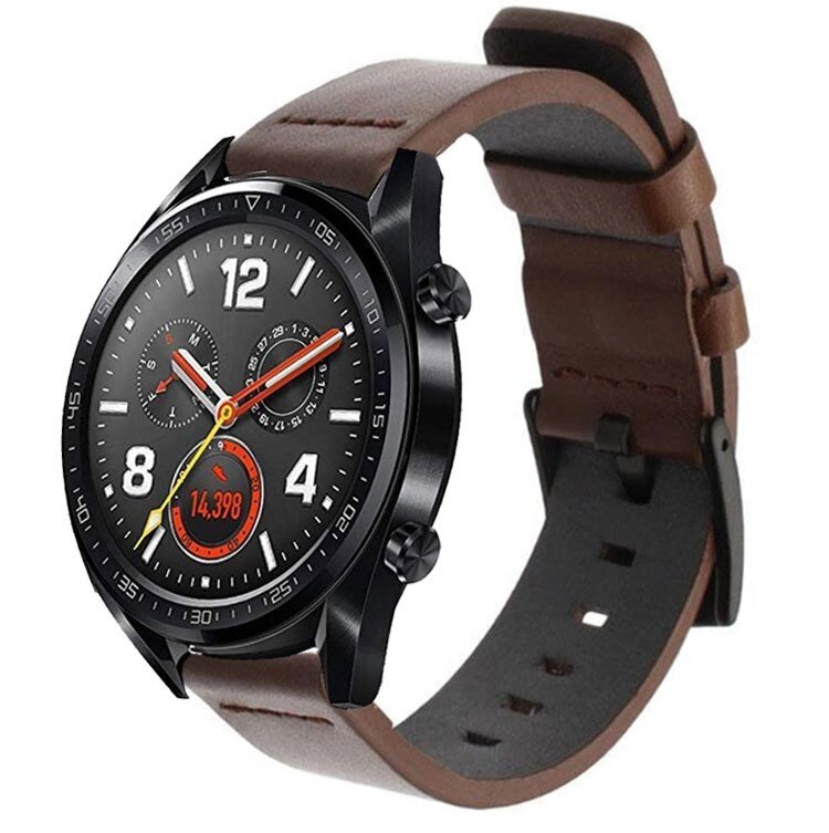 Шкіряний ремінець Primo Classic для годин Huawei Watch GT 2 / GT Active 46mm - Coffee від компанії Інтернет-магазин "FotoUSB" - фото 1