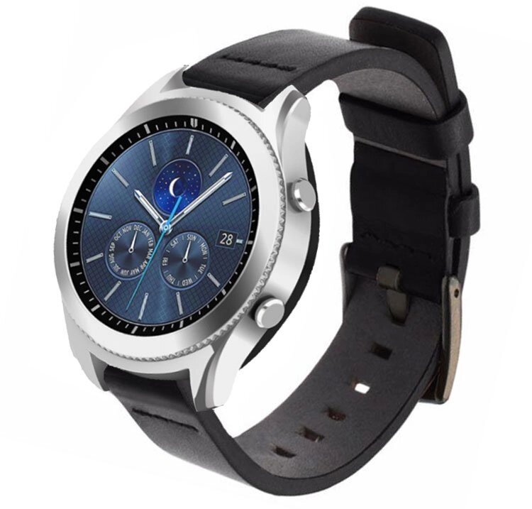 Шкіряний ремінець Primo Classic для годин Samsung Gear S3 Classic SM-R770 / Frontier RM-760 - Black від компанії Інтернет-магазин "FotoUSB" - фото 1