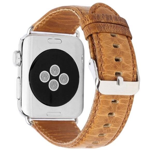 Шкіряний ремінець Primo для Apple Watch 42mm / 44mm / 45mm - Light Brown від компанії Інтернет-магазин "FotoUSB" - фото 1