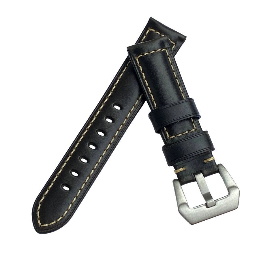 Шкіряний ремінець Primolux F001 Steel buckle для годинника Xiaomi Amazfit Bip/Amazfit Bip GTS / Amazfit Bip Lite - Black від компанії Інтернет-магазин "FotoUSB" - фото 1