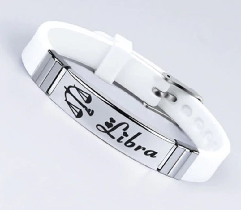 Силіконовий браслет Primo Zodiac - Librа (Терези) - White від компанії Інтернет-магазин "FotoUSB" - фото 1