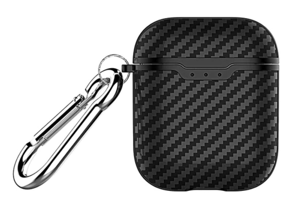 Силіконовий чохол Primo Carbon Fiber для AirPods 2 - Black від компанії Інтернет-магазин "FotoUSB" - фото 1