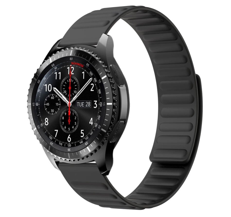 Силіконовий магнітний ремінець Primo Magnet для годинника Samsung Gear S3 Classic SM-R770 / Frontier RM-760 - Black від компанії Інтернет-магазин "FotoUSB" - фото 1