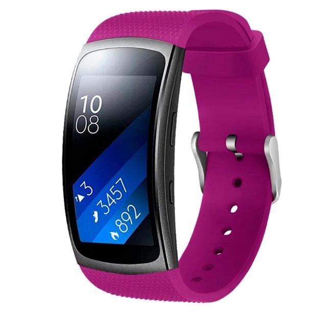 Силіконовий ремінець Primo Classic Shape для Samsung Gear Fit 2 / Fit 2 Pro (SM-R360 / R365) - Purple від компанії Інтернет-магазин "FotoUSB" - фото 1