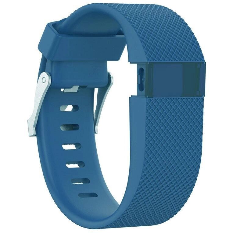 Силіконовий ремінець Primo для фітнес браслета Fitbit Charge HR - Blue L від компанії Інтернет-магазин "FotoUSB" - фото 1
