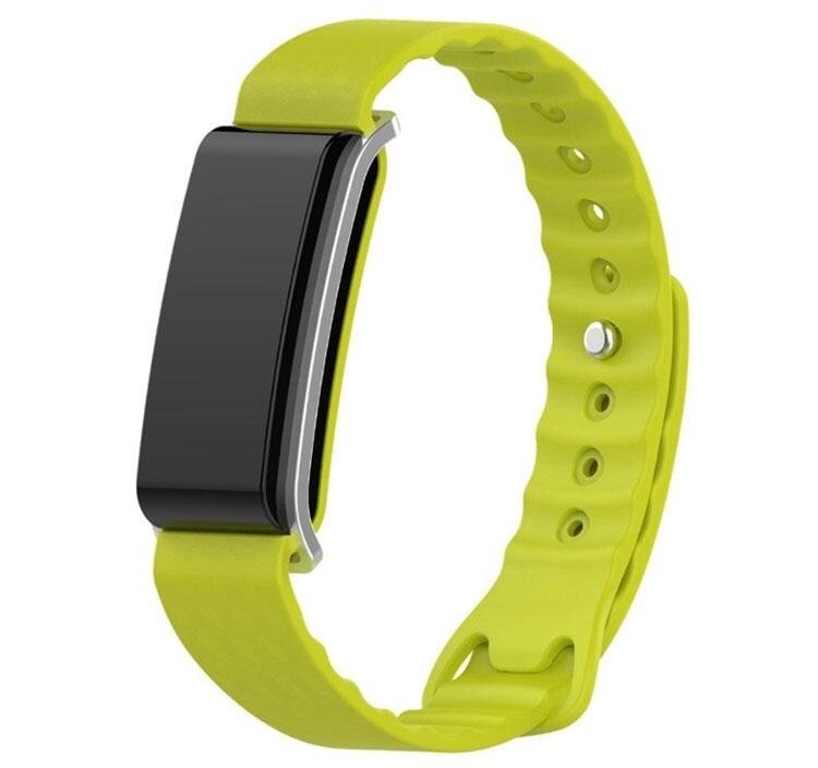 Силіконовий ремінець Primo для фітнес-браслета Huawei Color Band A2 (AW61) - Lime від компанії Інтернет-магазин "FotoUSB" - фото 1