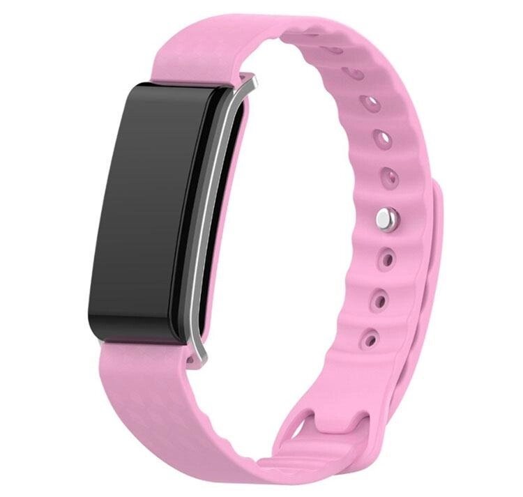 Силіконовий ремінець Primo для фітнес-браслета Huawei Color Band A2 (AW61) - Pink від компанії Інтернет-магазин "FotoUSB" - фото 1