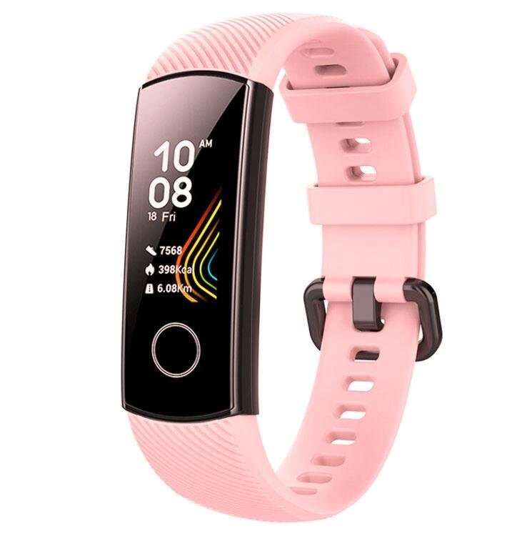 Силіконовий ремінець Primo для фітнес-браслета Huawei Honor Band 4/5 - Pink від компанії Інтернет-магазин "FotoUSB" - фото 1