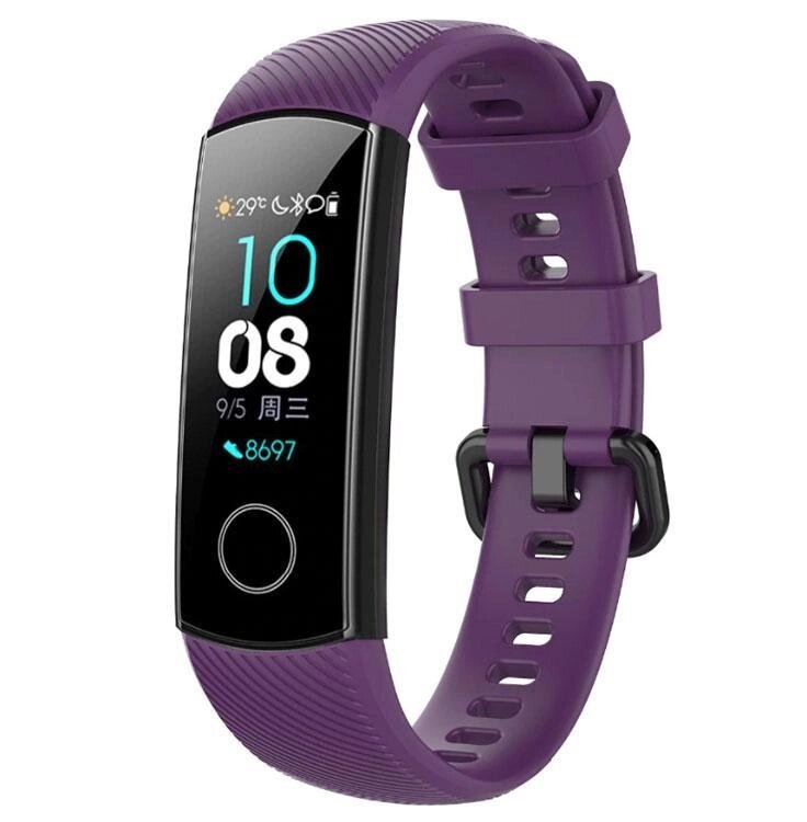 Силіконовий ремінець Primo для фітнес-браслета Huawei Honor Band 4/5 - Purple від компанії Інтернет-магазин "FotoUSB" - фото 1