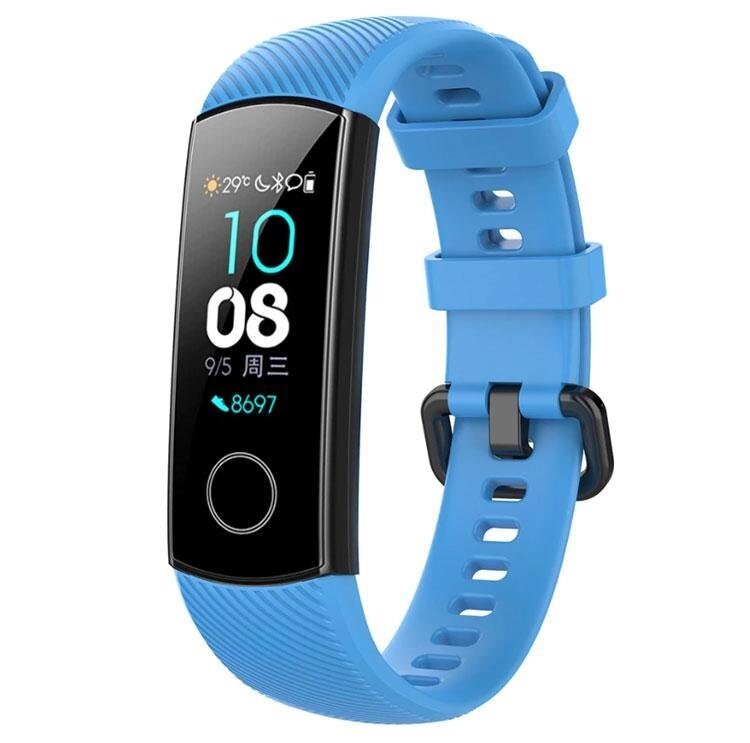 Силіконовий ремінець Primo для фітнес-браслета Huawei Honor Band 4/5 - Sky Blue від компанії Інтернет-магазин "FotoUSB" - фото 1