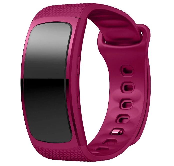 Силіконовий ремінець Primo для фітнес браслета Samsung Gear Fit 2 / Fit 2 Pro (SM-R360 / R365) - Purple S від компанії Інтернет-магазин "FotoUSB" - фото 1