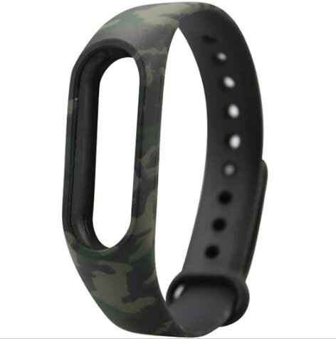 Силіконовий ремінець Primo для фітнес браслета Xiaomi Mi Band 2 Green Camouflage від компанії Інтернет-магазин "FotoUSB" - фото 1