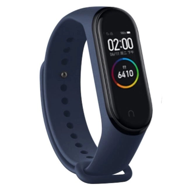 Силіконовий ремінець Primo для фітнес браслета Xiaomi Mi Band 4 Navy Blue від компанії Інтернет-магазин "FotoUSB" - фото 1