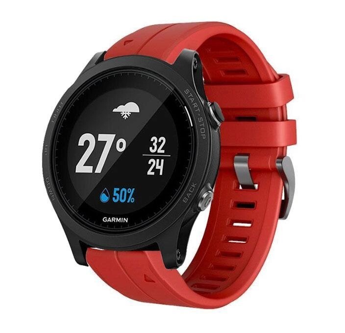 Силіконовий ремінець Primo для годин Garmin Forerunner 935 / Forerunner 945 - Red від компанії Інтернет-магазин "FotoUSB" - фото 1