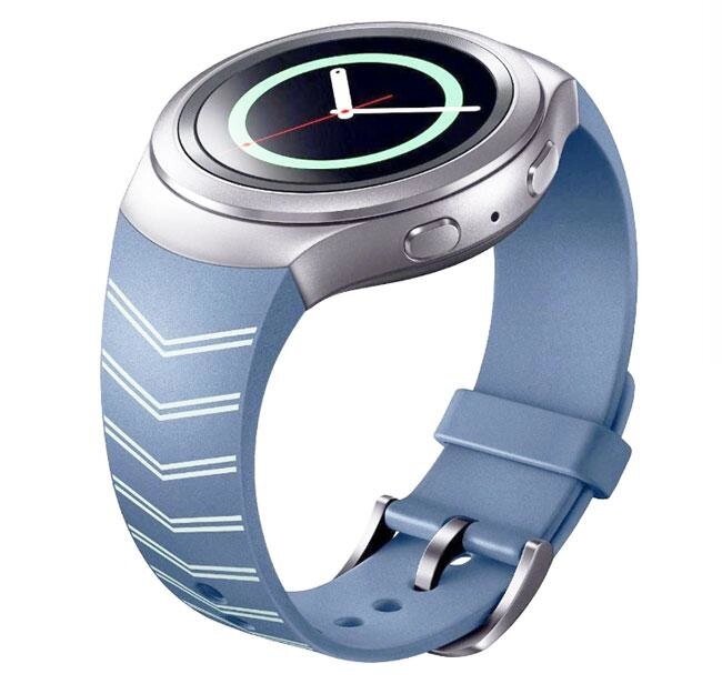 Силіконовий ремінець Primo для годин Samsung Gear S2 Sports SM-R720 / SM-R730 Strip Sky Blue від компанії Інтернет-магазин "FotoUSB" - фото 1